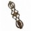 PLACA MET 150X40 1511CB BRONCE VIEJO P/POM
