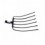 HORCA RECTA C/MANGO 6 P H60T/D208