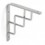 PALOMILLA BALDA PLATA MATE 200X200 STAIRS