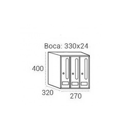BUZON FRONTAL V1600 PLATA TEXT R9006T (18)
