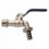 GRIFO CURVO DE ESFER 3/4 C/RACOR GF140000