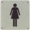 SILUETA WC INOX 170X170 50 SEÑORA