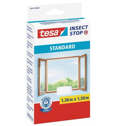 TELA MOSQUITERA VENTANA BLANCA 1,3MX1,5M