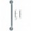 BARRA APOYO FIJA RECTA INOX 600 3501