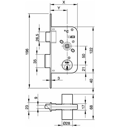 CERR C/GOLP H L 60 50 BOMBILLO RED