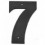 NUMERO H NEGRO BORDES LISOS 10 Nº 7